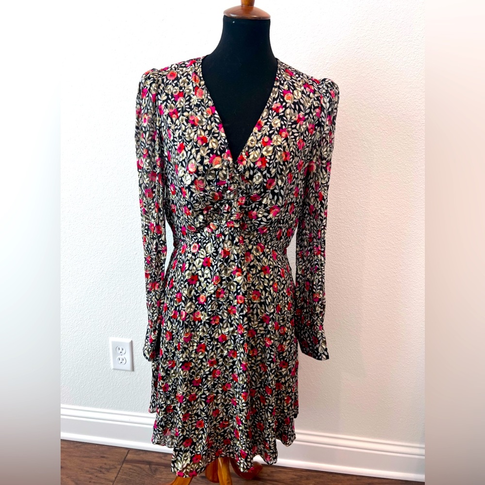 Katespade NY | Fit & Flare Floral V-neck Dress